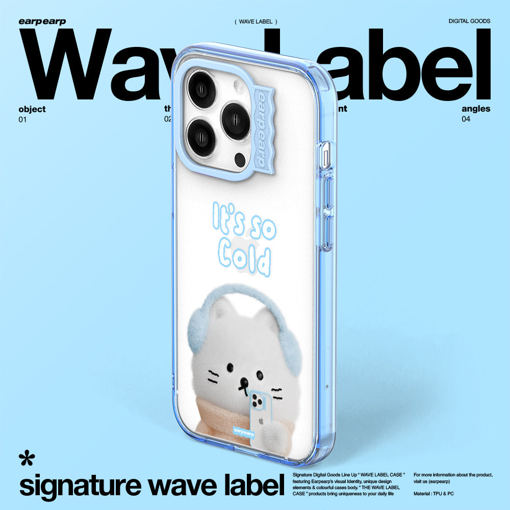 WINTER IS COMING-SKY BLUE (Wave Label Clear Case)