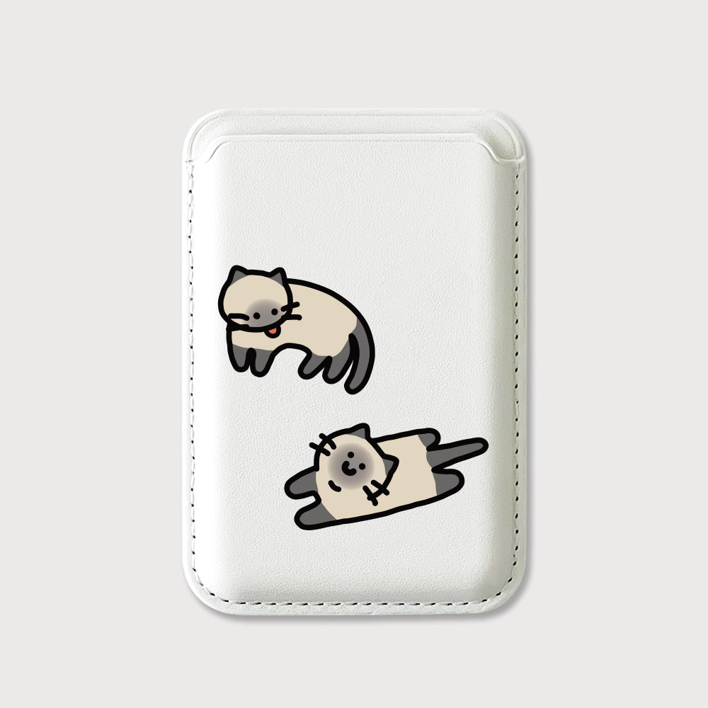 【85折加購✨】Cuter Siamese Cat Magsafe Card Wallet