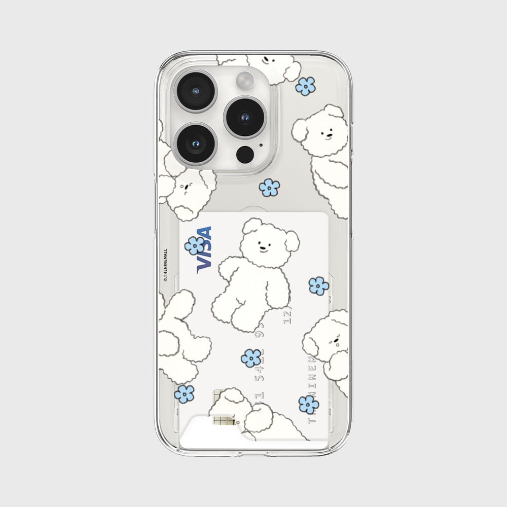 Pattern Crayon Ppokku Phone Case (Clear/Tank Clear/Clear Card Storage)