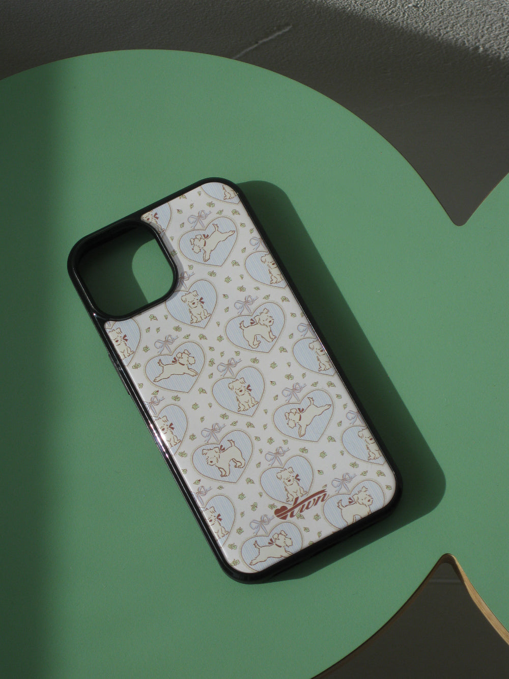 Twiner Puppy Ivory Phone Case (Epoxy)