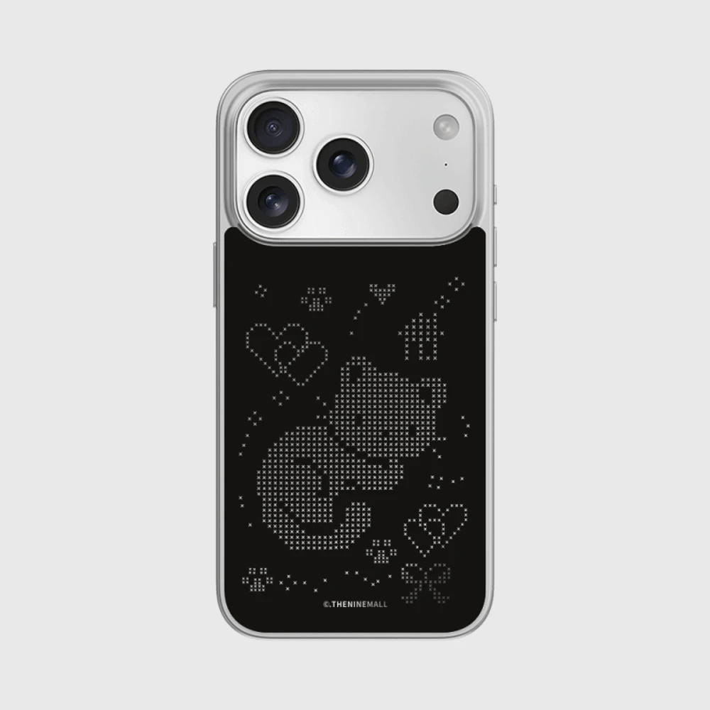 Hey Cat Stitch Phone Case (Mirror silver bumper case)