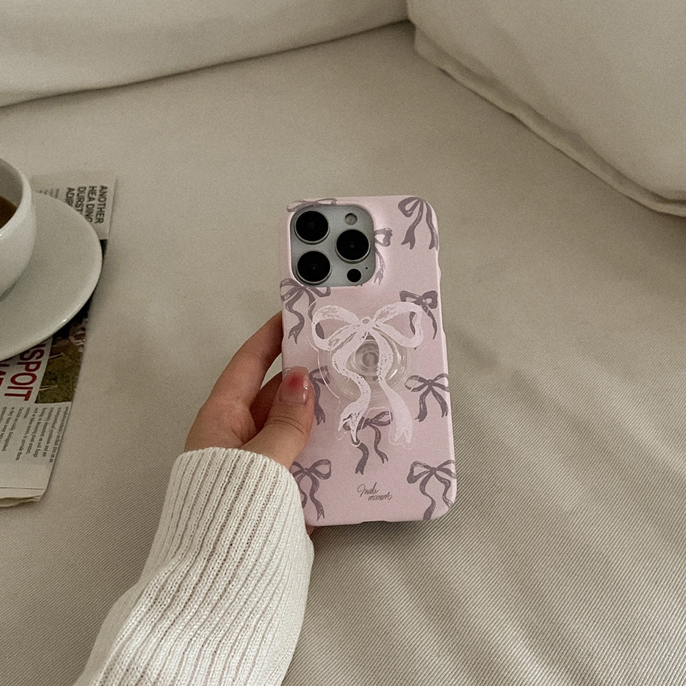 Ballet Ribbon Phone Case (Hard/Card Storage/Magsafe) (2色)