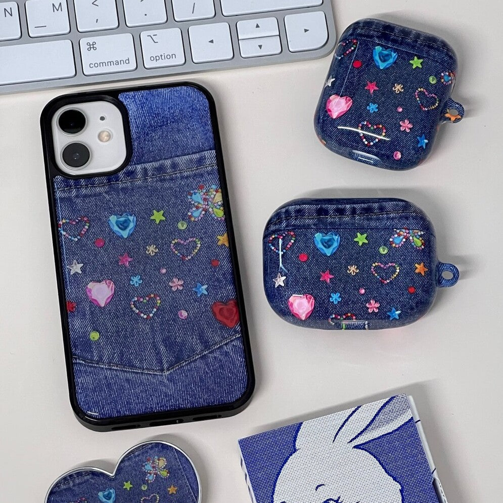 Mafavarchive pink heart beam airpod case