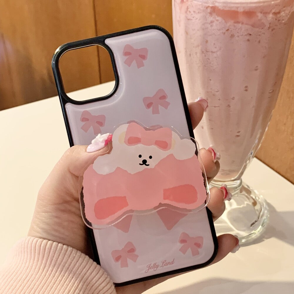 Jellyland Pink Ribbon Honey Epoxy Case