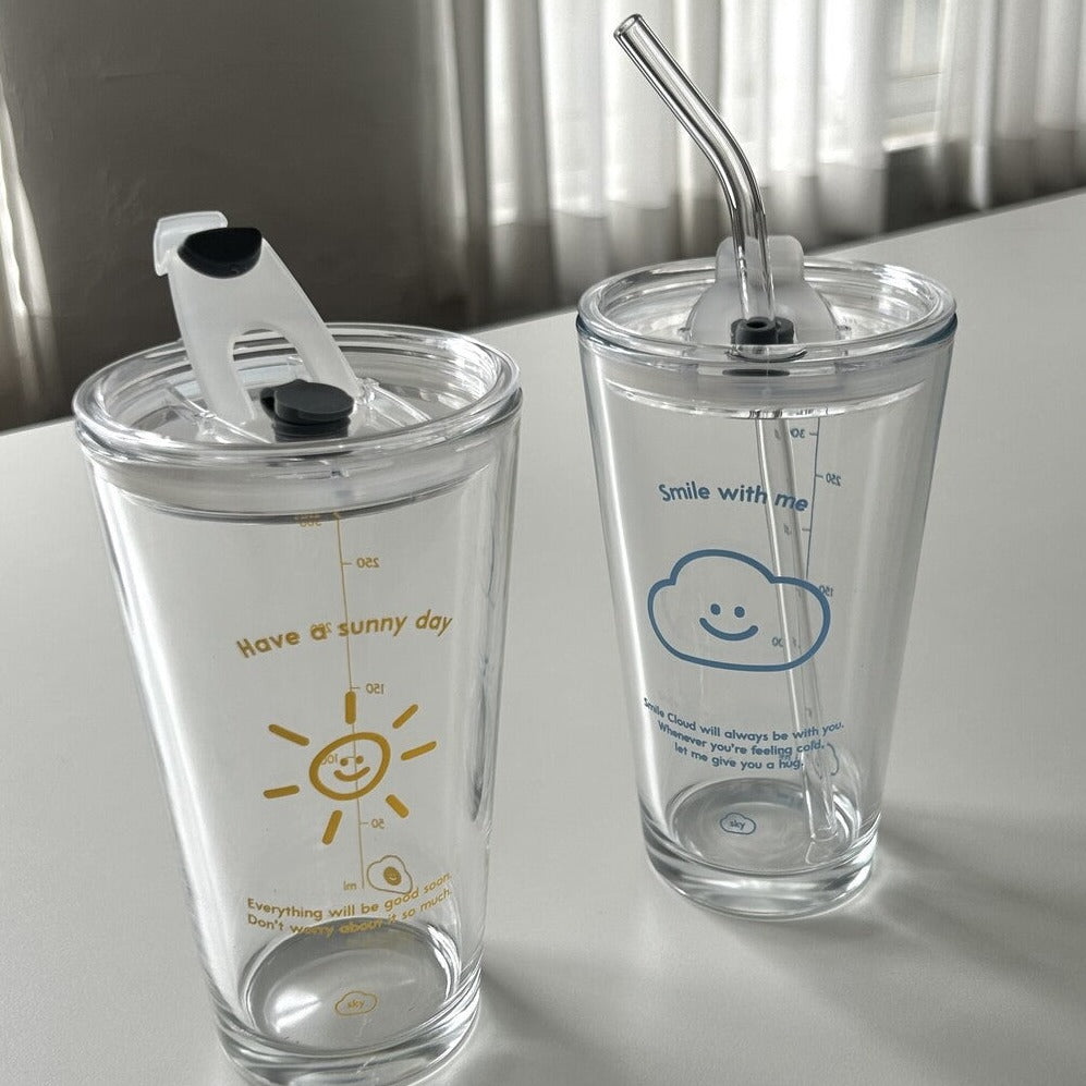Skyfolio Cloud/Sunny Day Glass Tumbler (2款)
