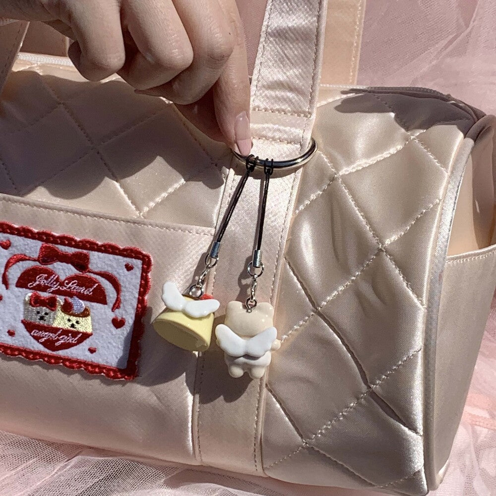 Jellyland Angel Pudding & Honey Pottery Keyring/Set 陶瓷鎖匙扣