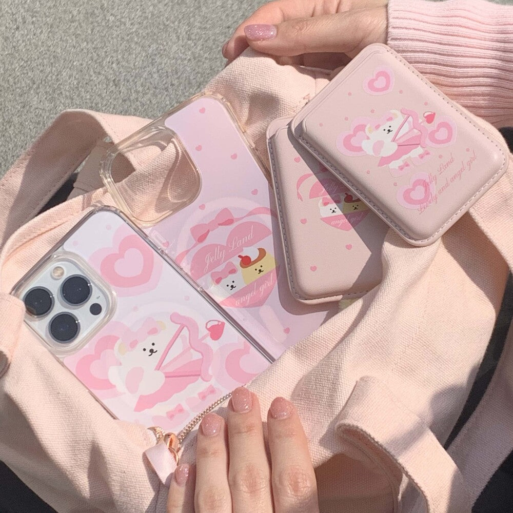 【加購Tok】Jellyland Ribbon Heart Jelly Hard / Magsafe Case