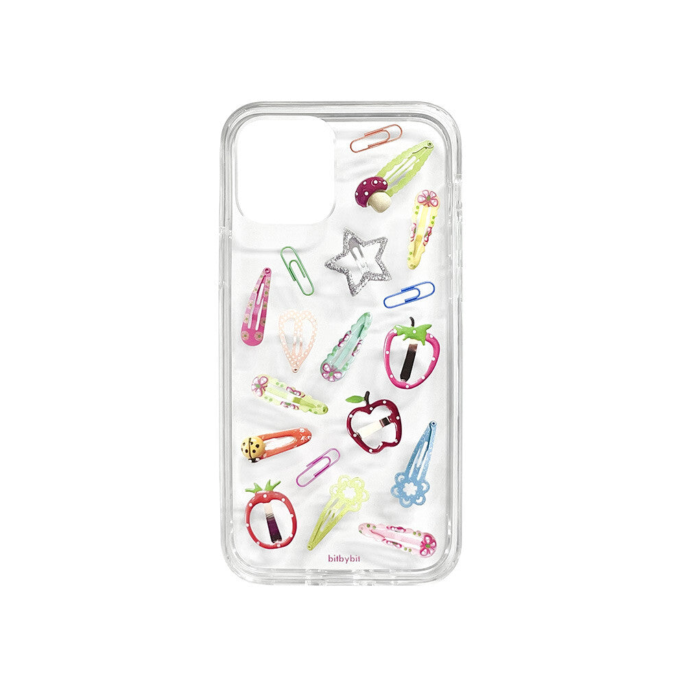 Bit By Bit Hairclip Phone Case (Clear 透明殼)