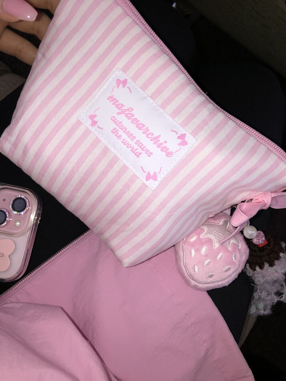 Mafavarchive mfa ribbon fluffy pouch (3 types)