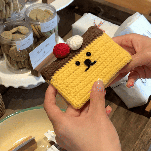 Jellyland Pudding Knitted Card Wallet🍮針織卡包