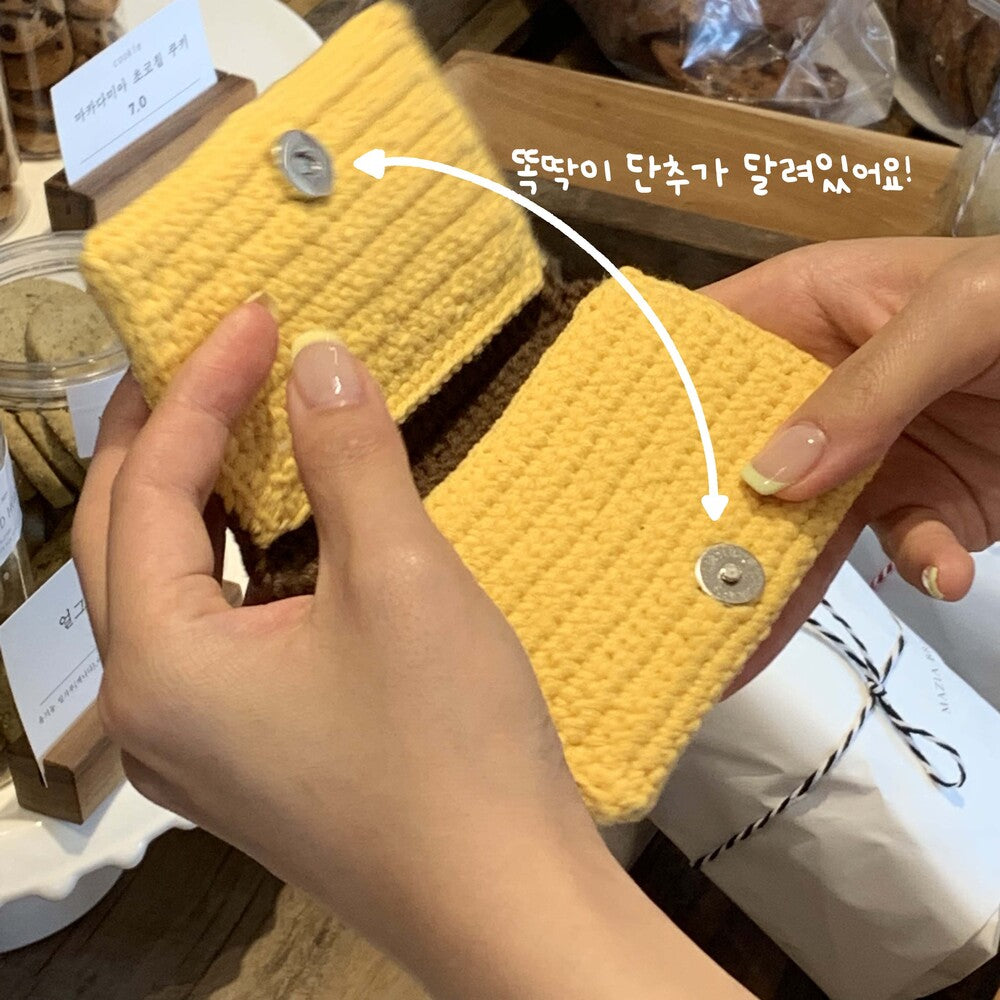 Jellyland Pudding Knitted Card Wallet🍮針織卡包