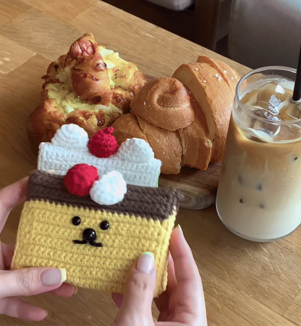 Jellyland Pudding Knitted Card Wallet🍮針織卡包