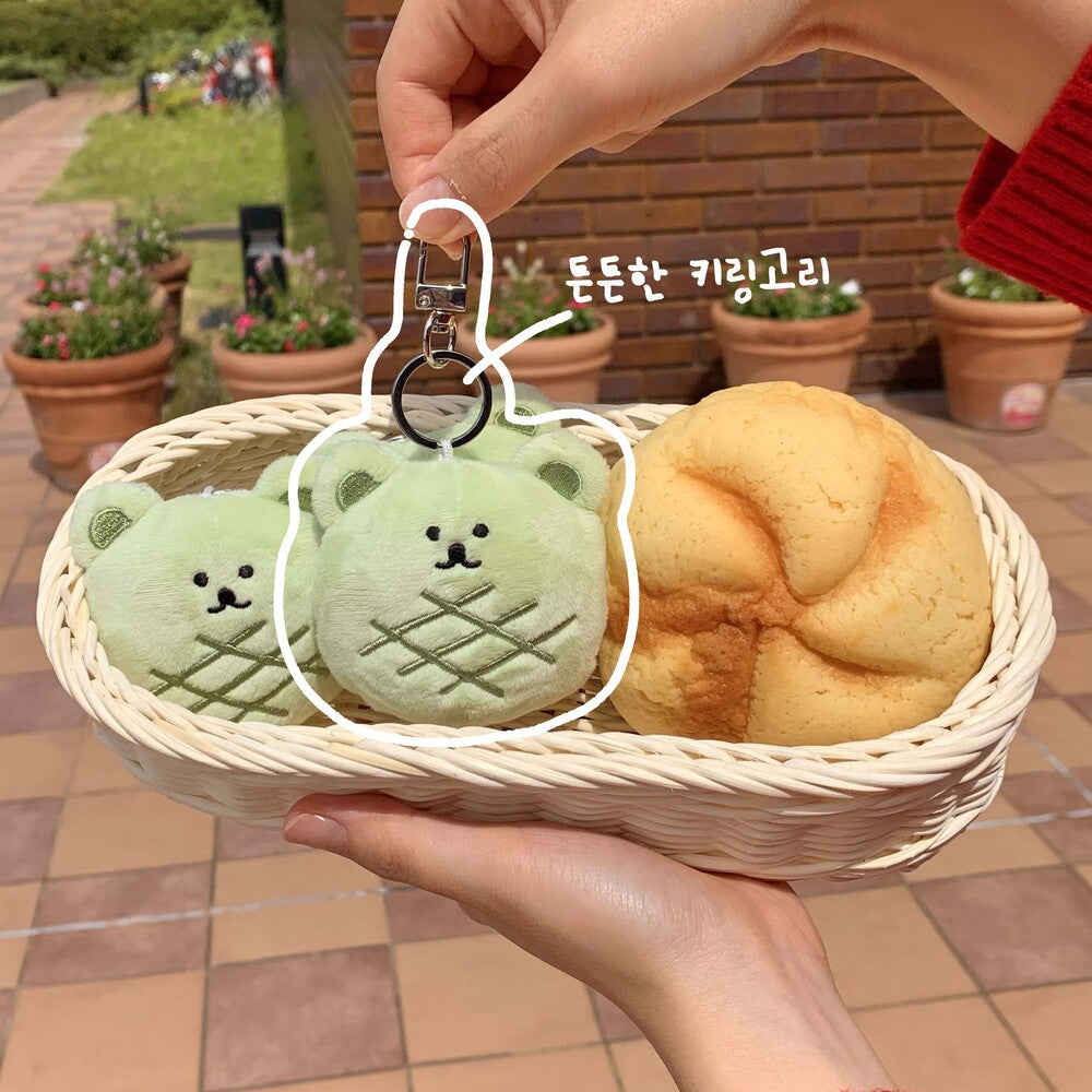 Jellyland Melon Bread Bear Keyring