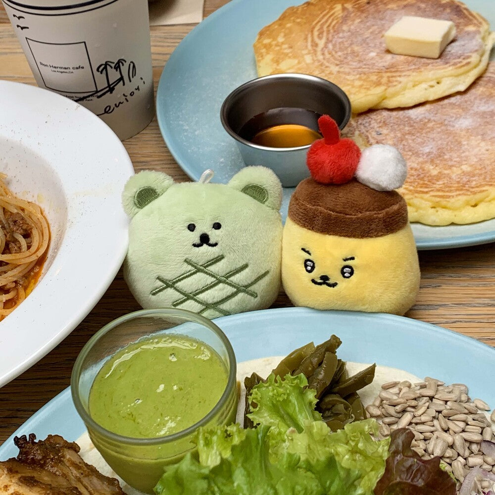 Jellyland Melon Bread Bear Keyring