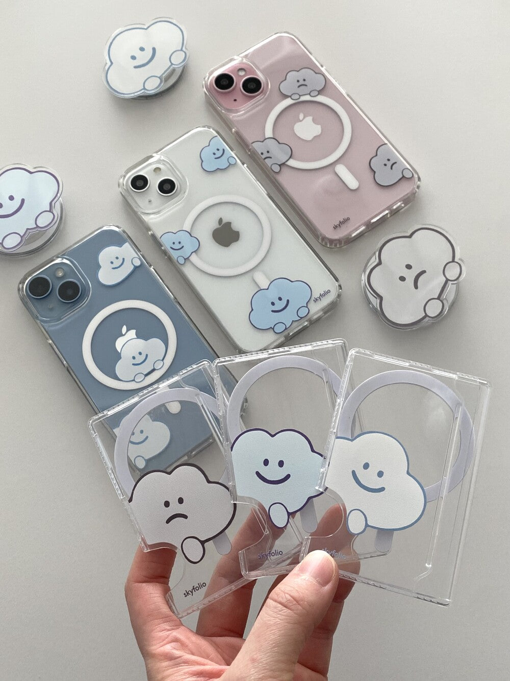 Skyfolio Hide and Seek Cloud Magsafe Card Slot 透明卡殼