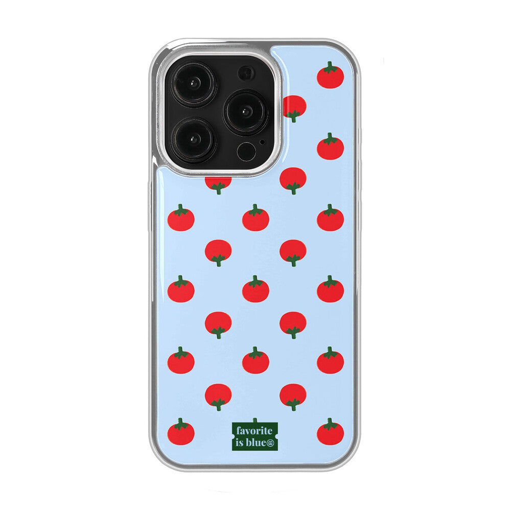 Midmaly Tomato Phone Case (Silver Bumper)