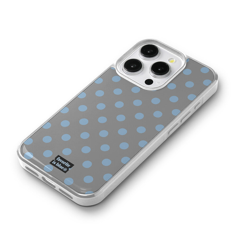 Midmaly Dusty Dot Phone Case (Silver Bumper)