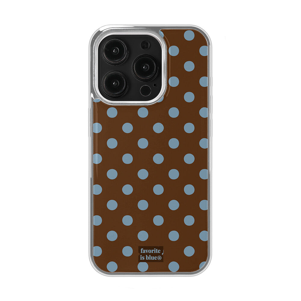 Midmaly Choco Dot Phone Case (Silver Bumper)