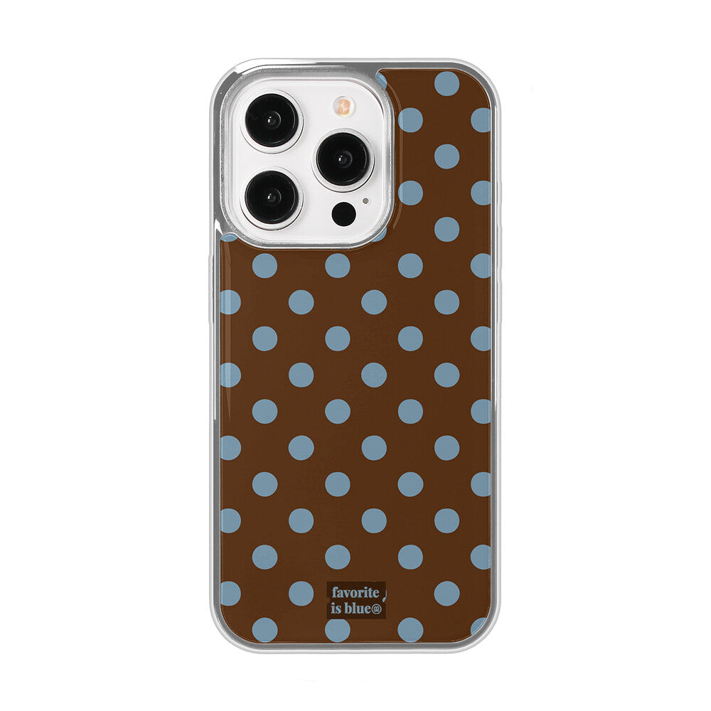 Midmaly Choco Dot Phone Case (Silver Bumper)