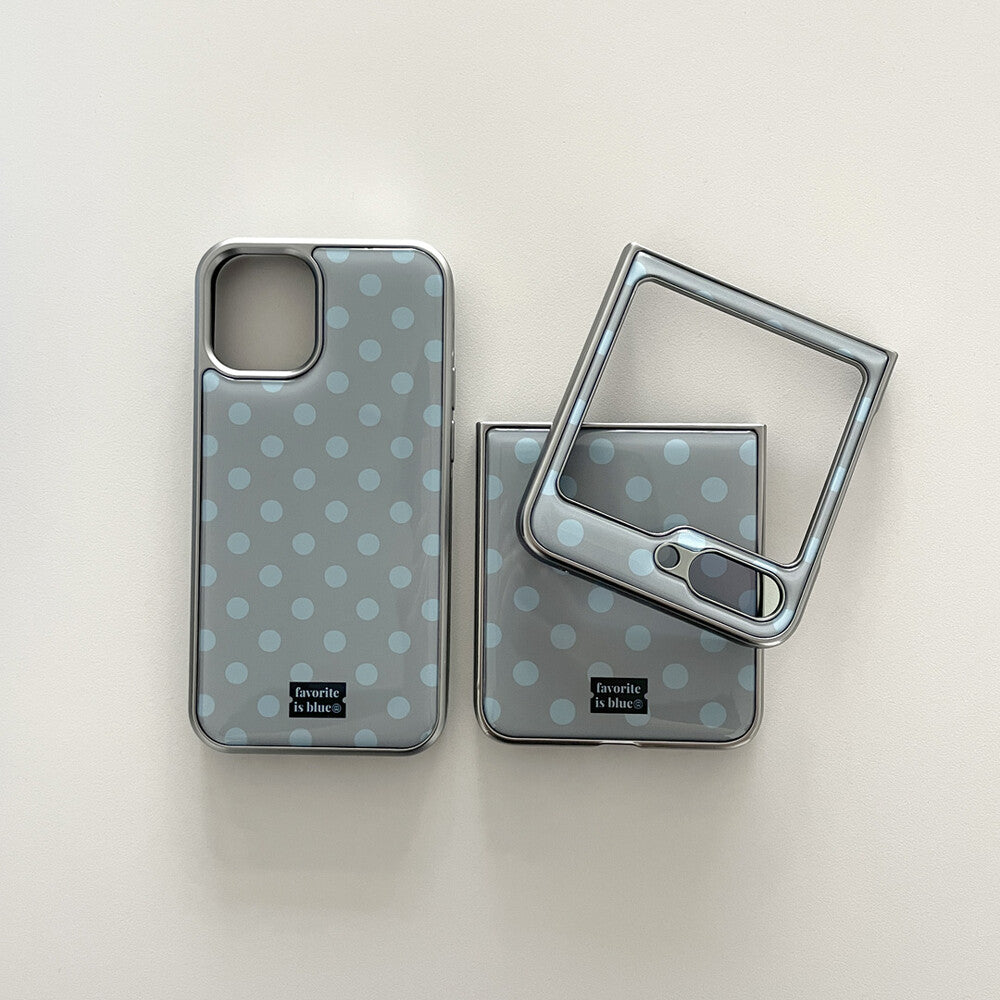 Midmaly Dusty Dot Phone Case (Silver Bumper)