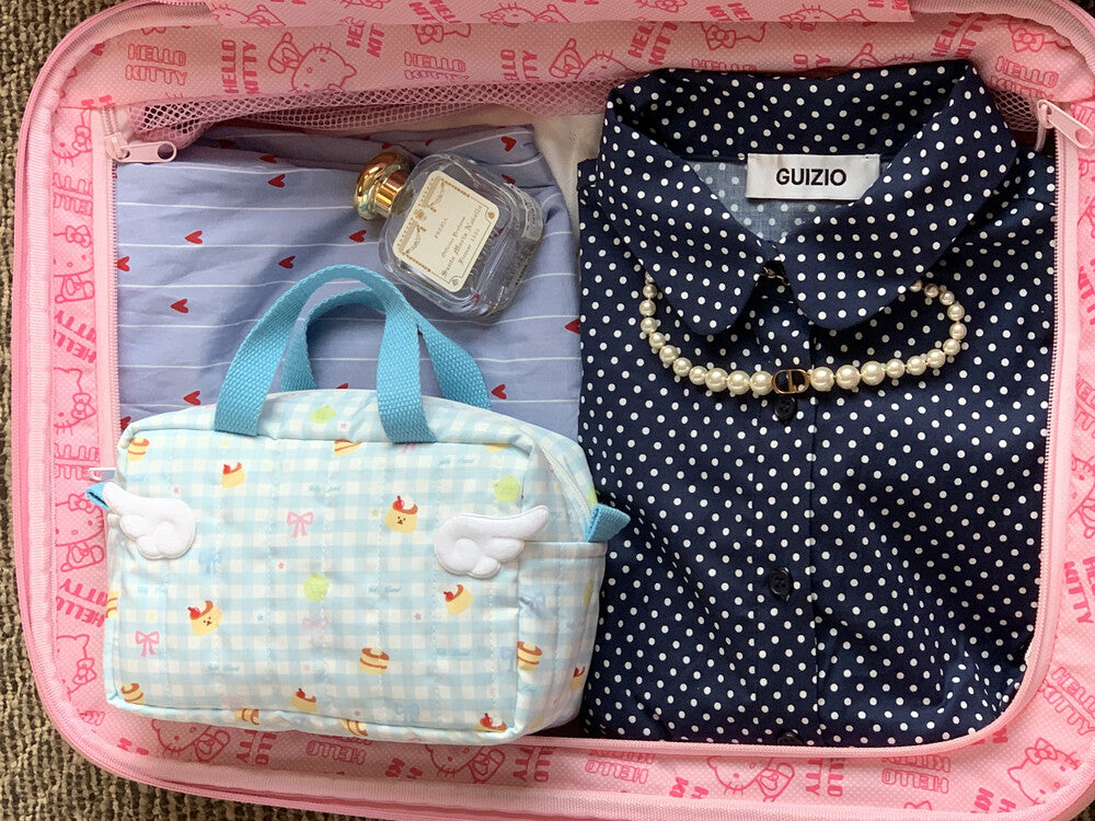 Jellyland Signature Pouch - Angel milk blue 手提化妝袋