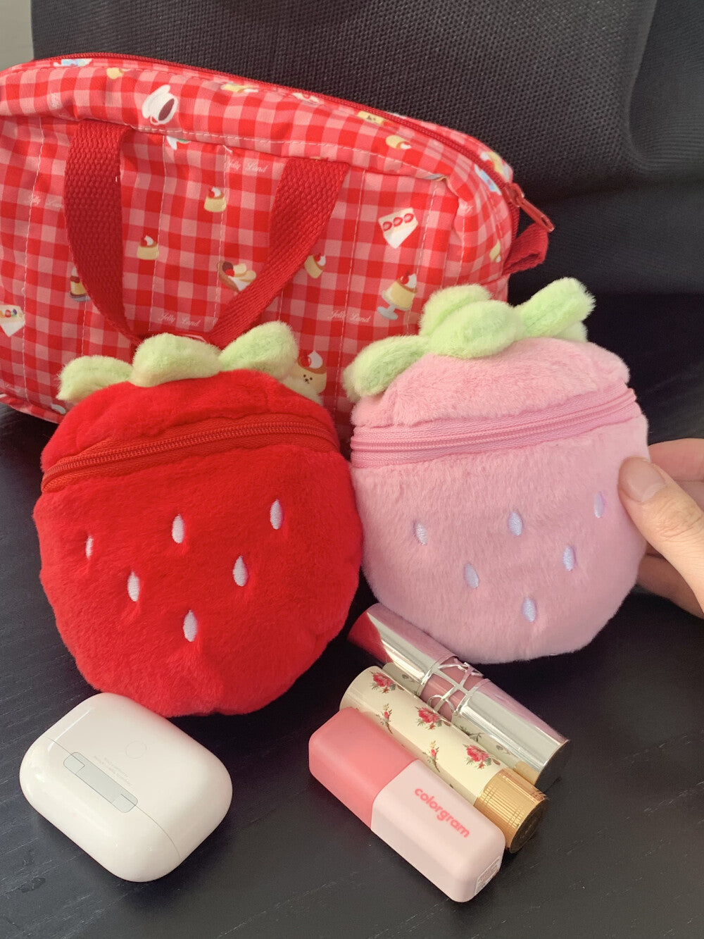 【新上架優惠🍓】Jellyland Pink Strawberry Pouch