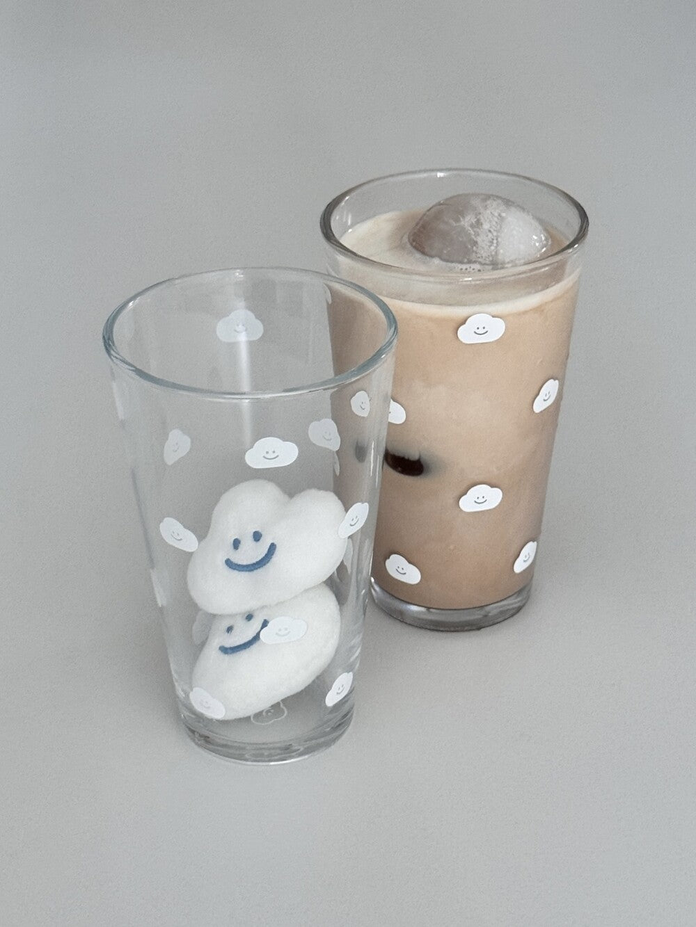 Skyfolio Glass Tumbler (Cloud Pattern)