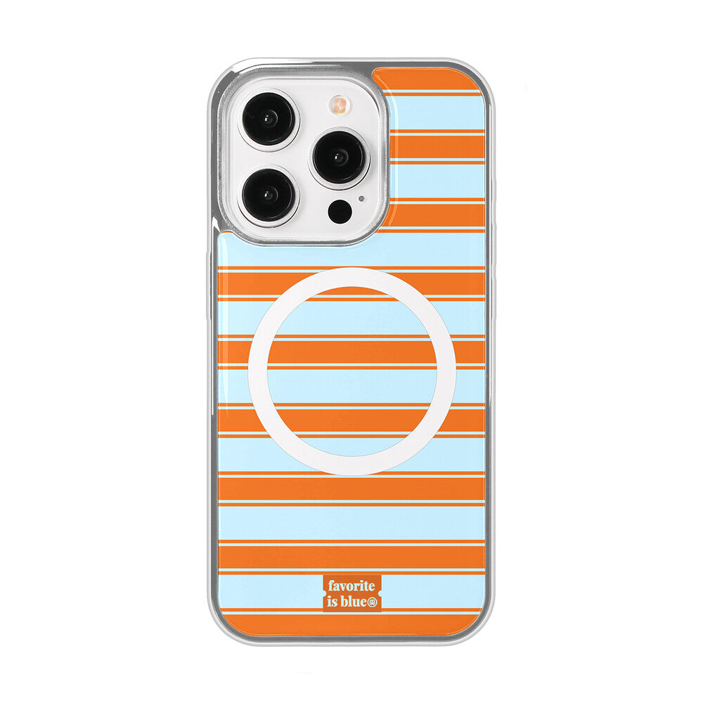 Midmaly Orange Socks Phone Case (Silver Bumper)