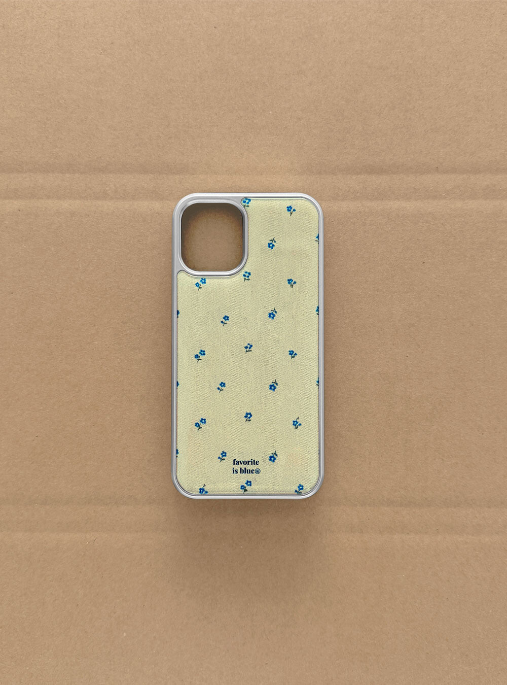 Midmaly Denim Phone Case (Silver Bumper)