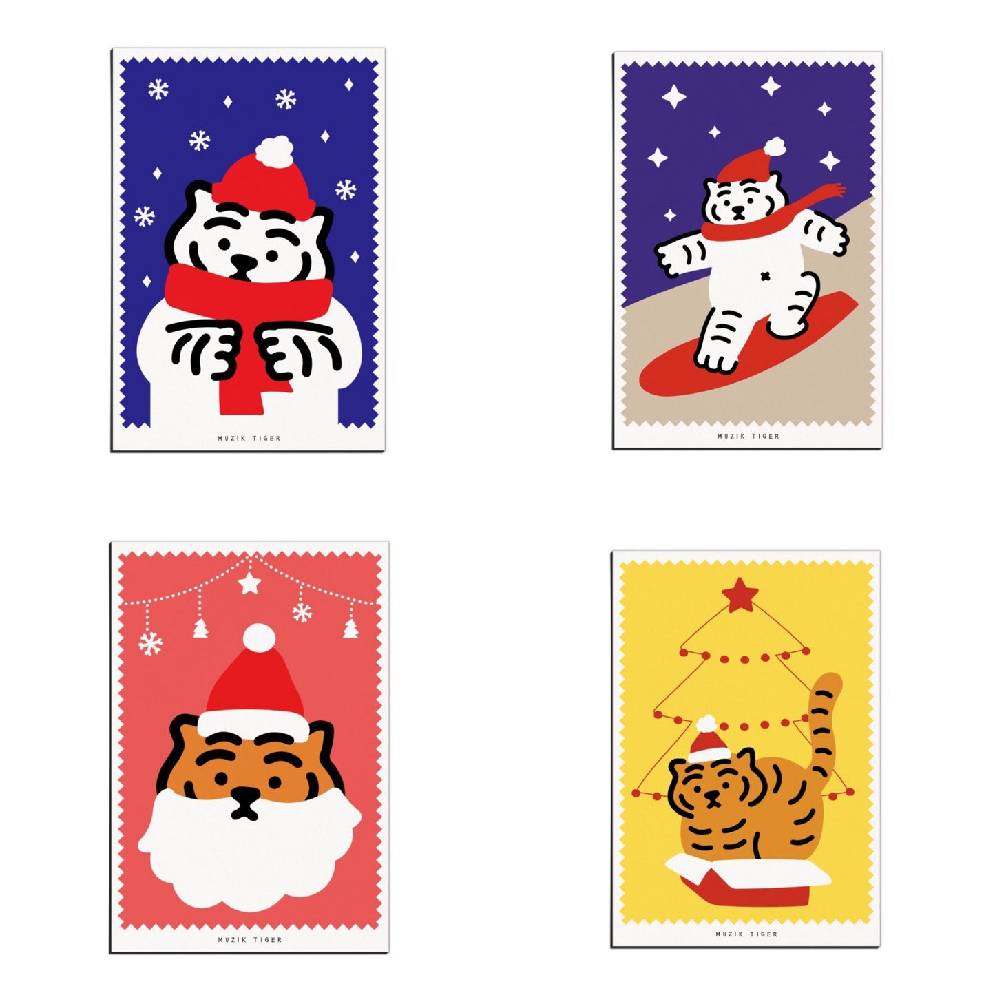 【現貨95折】Muzik Tiger Christmas Card (4款)