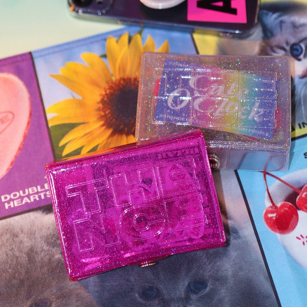 THENCE GLITTER MINI BOX (CLEAR/PINK)
