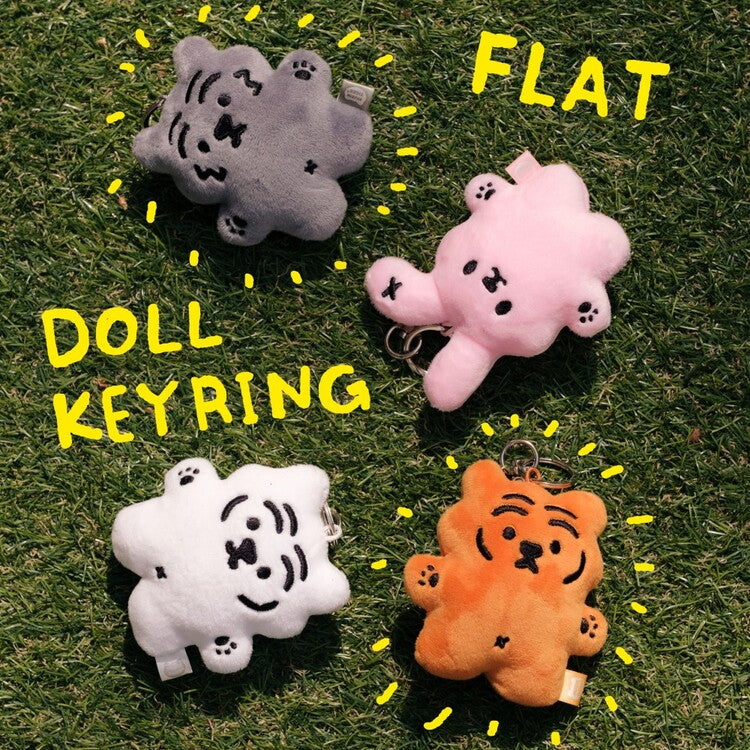 【現貨95折】Muzik Tiger Flat Doll Keyring #橙色老虎 #灰色老虎