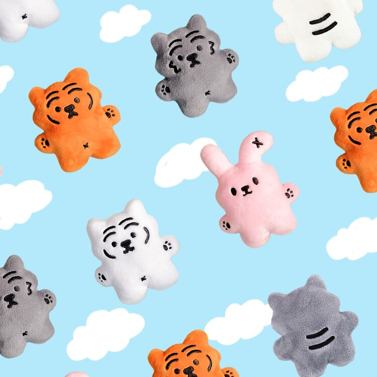 【NEW Color!💙】Muzik Tiger Flat Doll Keyring (5款)