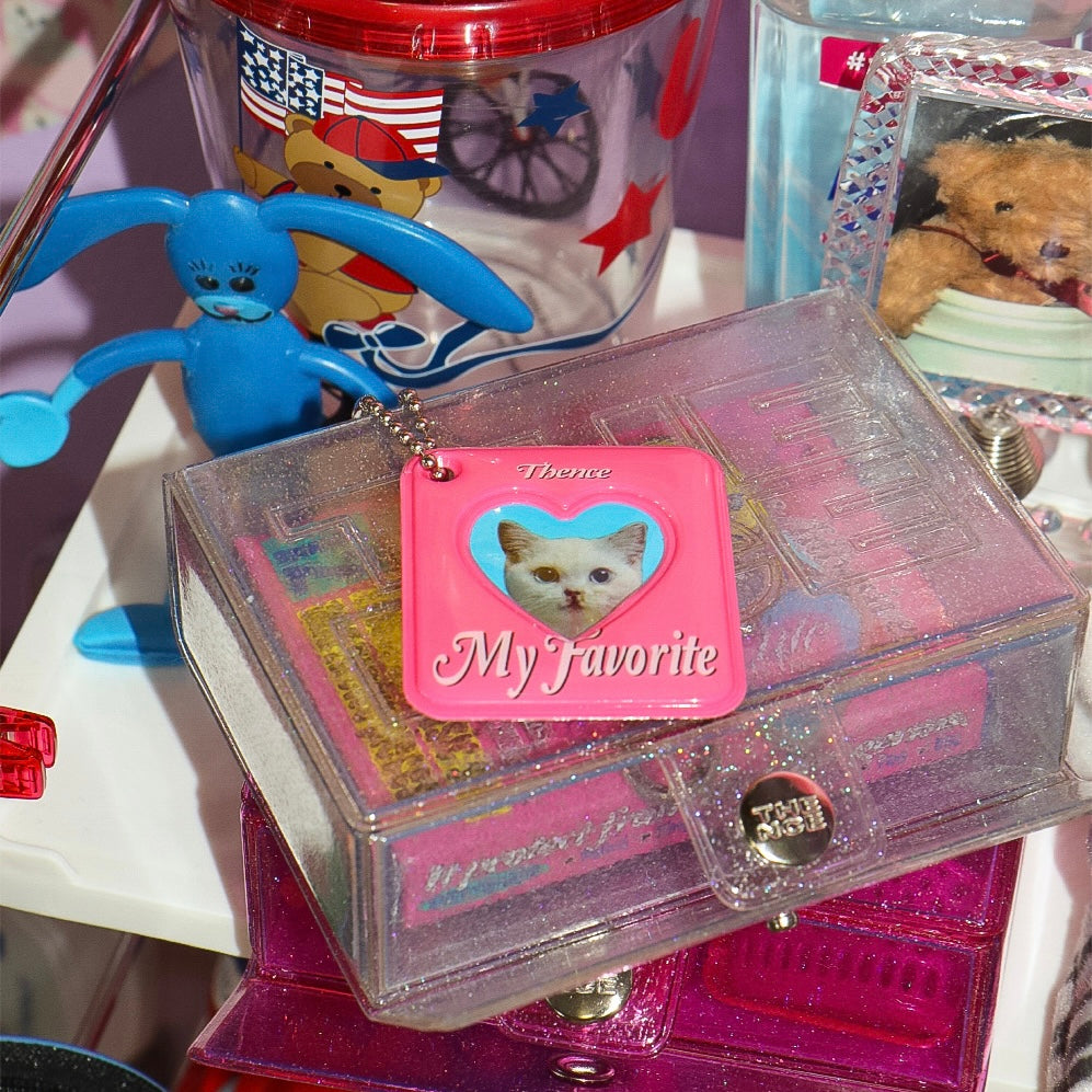THENCE GLITTER MINI BOX (CLEAR/PINK)