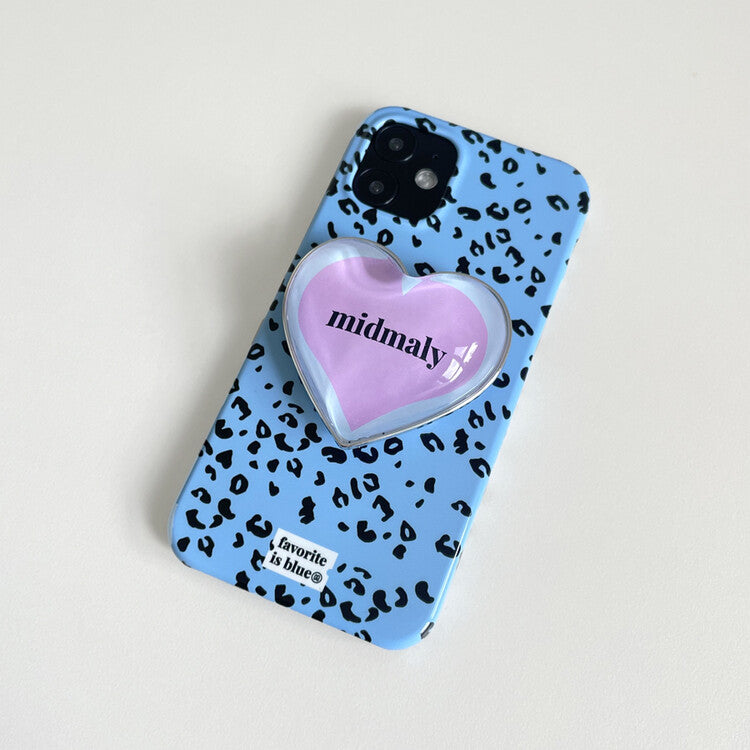 Midmaly Leopard Blue Phone Case (Glossy Hard)