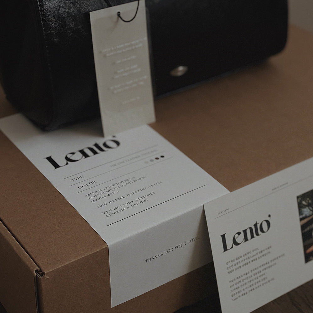 Slowand #LENTO. Baguette Tote Bag - 4 color