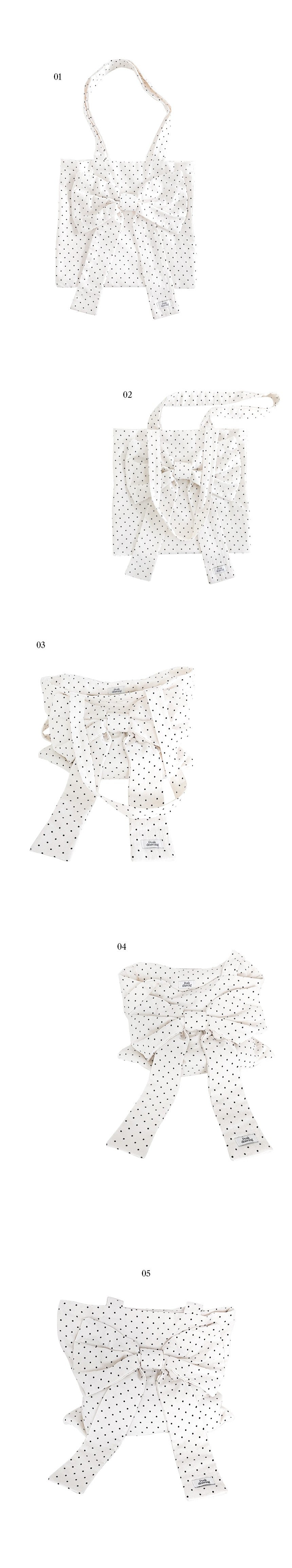 Peakdrawing Mini Dots Big Bow Bag