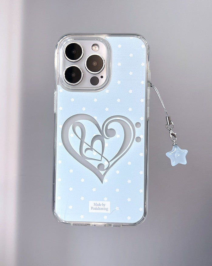 Peakdrawing Sky heart signature jelly hard case