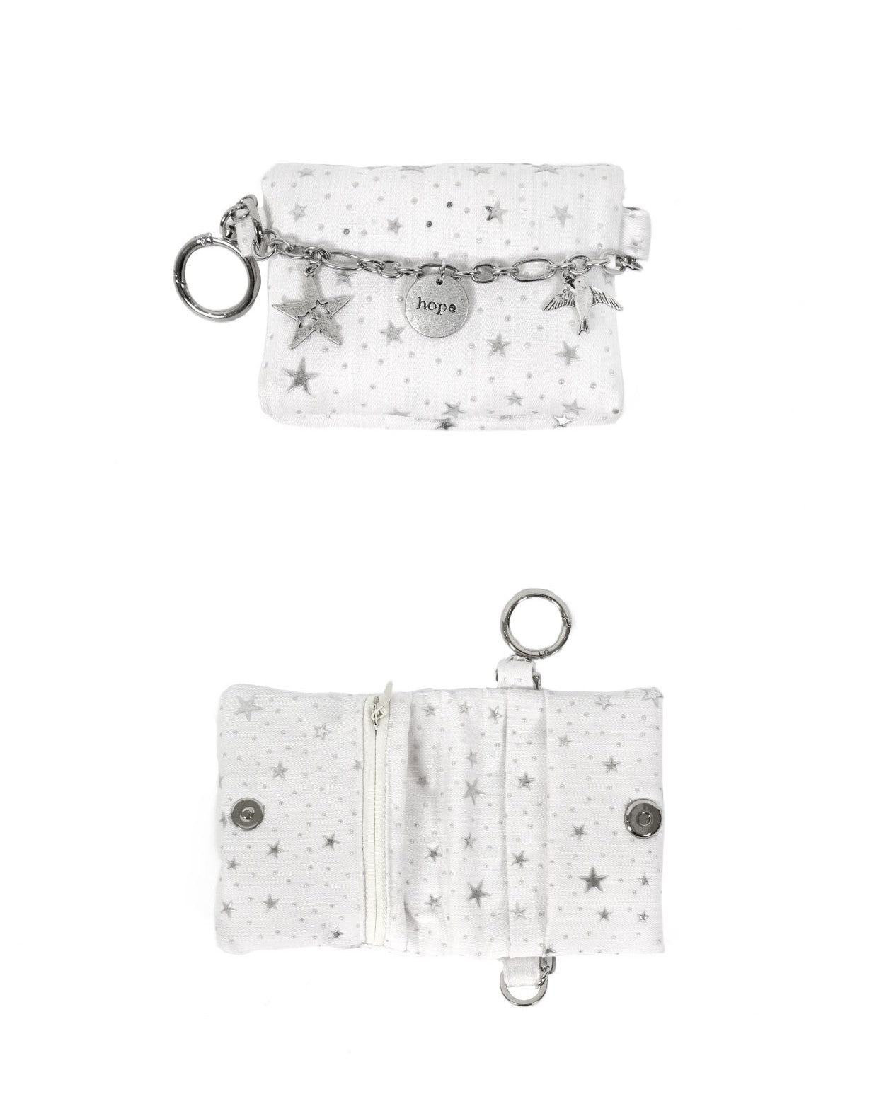 Cozing Star Chain wallet_white