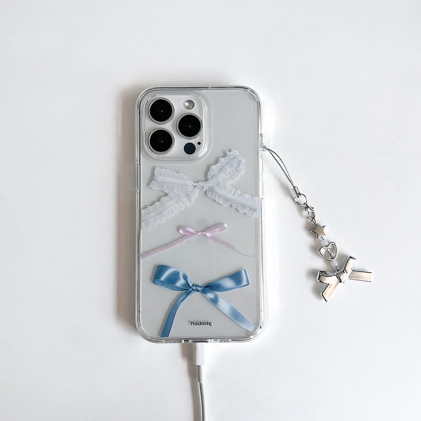 Peakdrawing Triple lucky ribbon jelly hard case (2色)