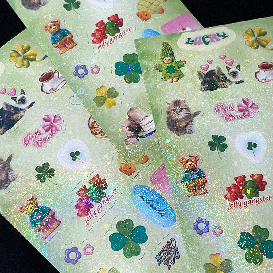 Bit by Bit 2000s Vibe Sticker (3色)
