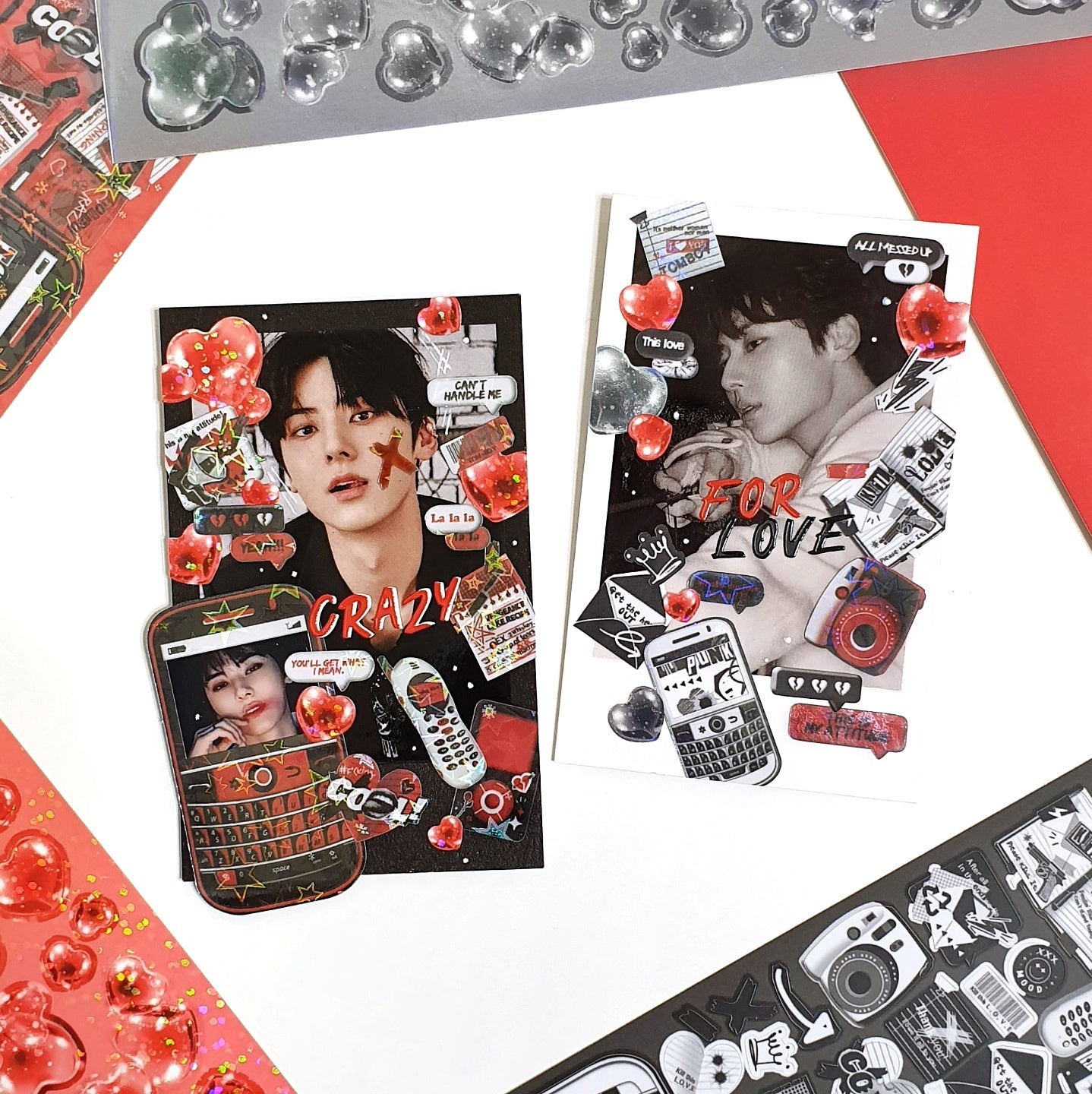 Ppanjj NEW Heart Bubble Sticker (8色)