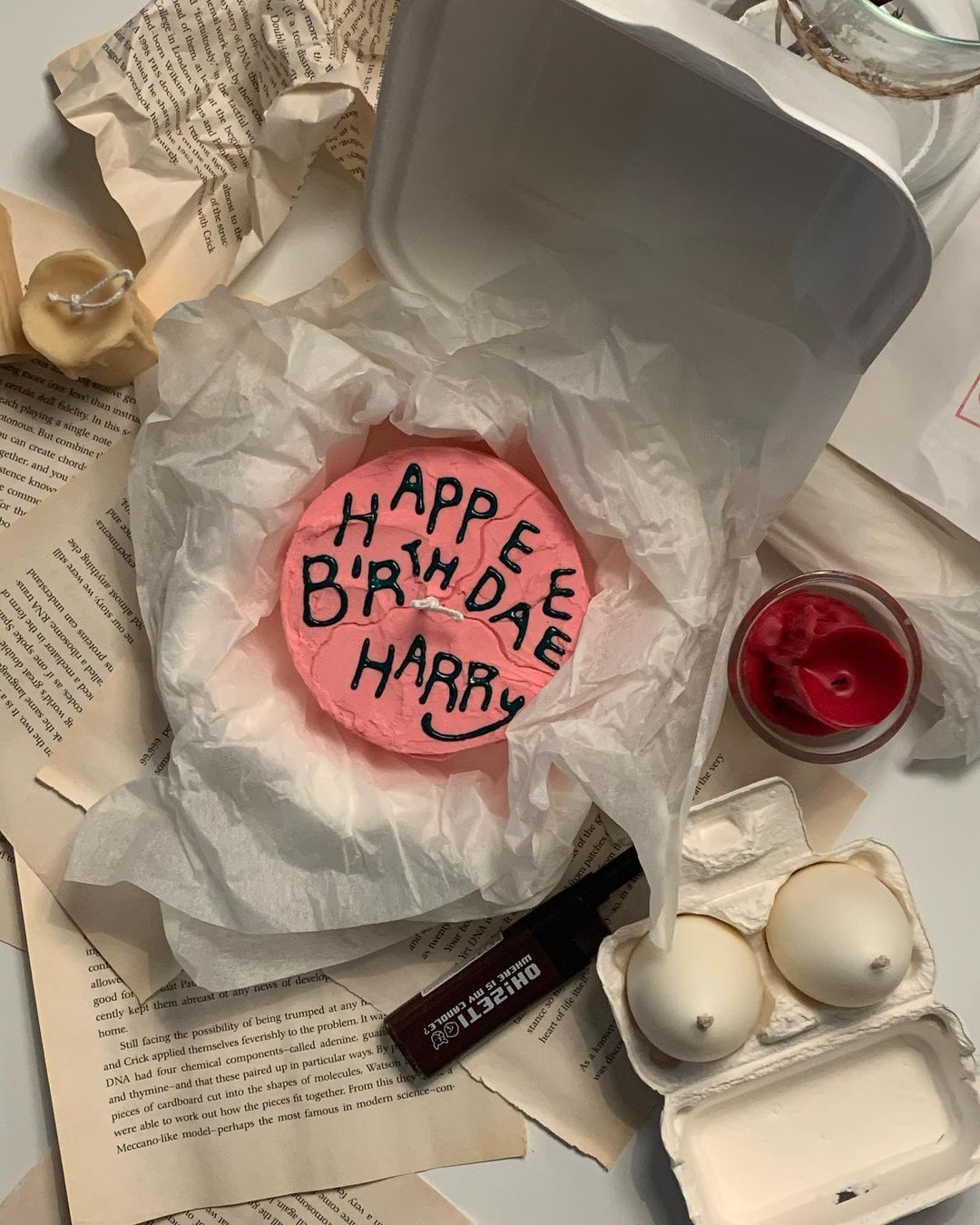 【自訂款】Lettering Cake Candle🎂蛋糕蠟燭