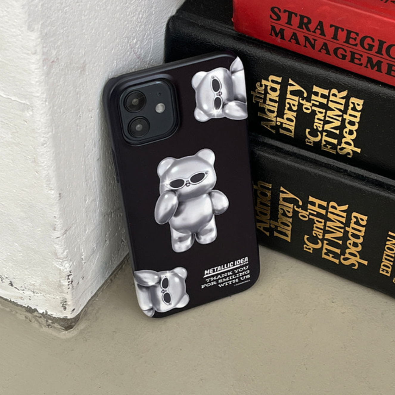 Pattern Silver Gummy Phone Case (Hard 普通硬殼)