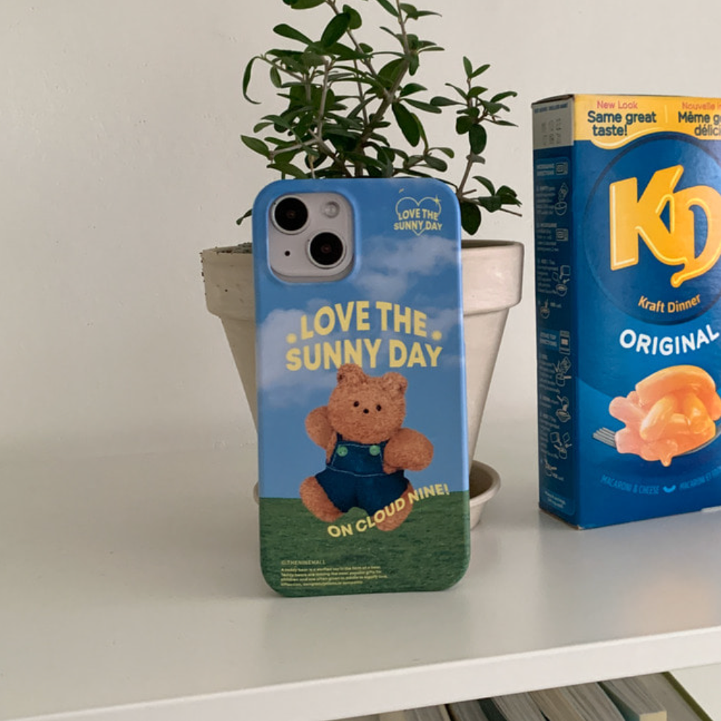Blue Sky Teddy Gummy Phone Case (Hard 普通硬殼)