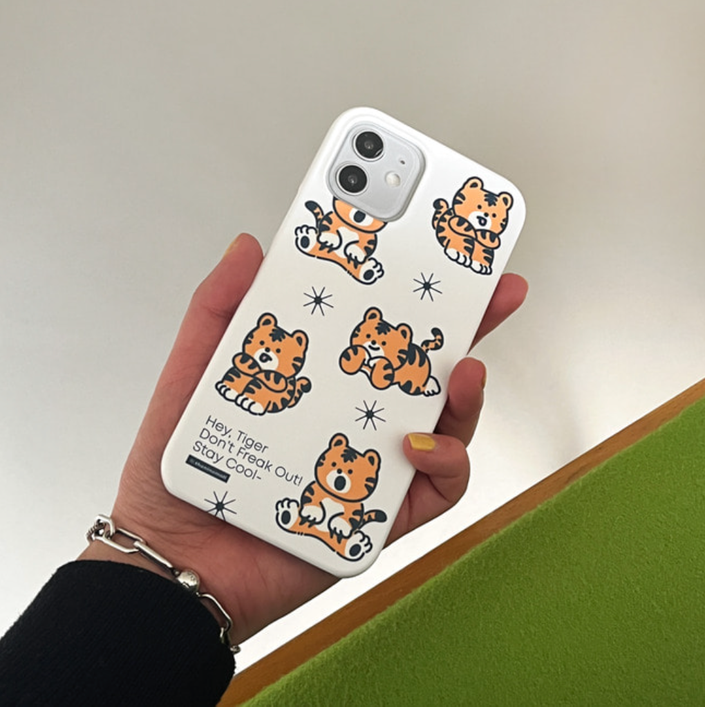Pattern Hey Tiger Phone Case (Hard 普通硬殼)
