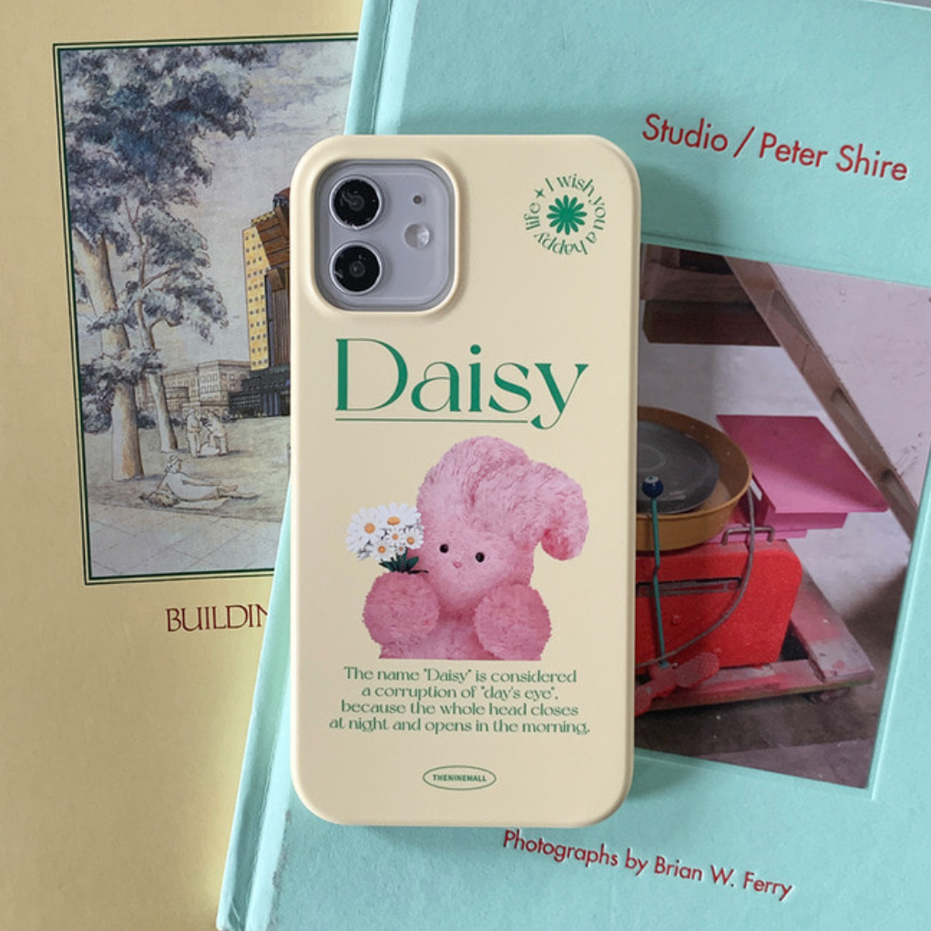 Pattern Daisy Windy Phone Case (Hard 普通硬殼) (3色)