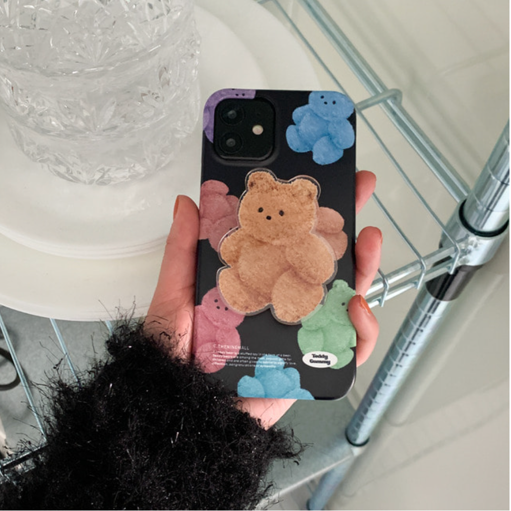 Rainbow Teddy Gummy Pattern Phone Case (Hard 普通硬殼)