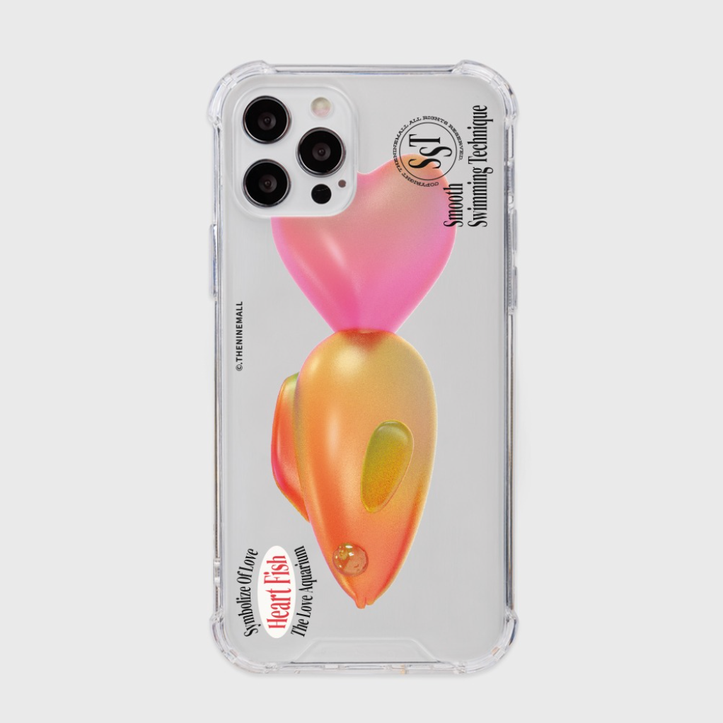 Big Heart Fish Phone Case (Clear/Tank Clear 透明/透明Tank款)