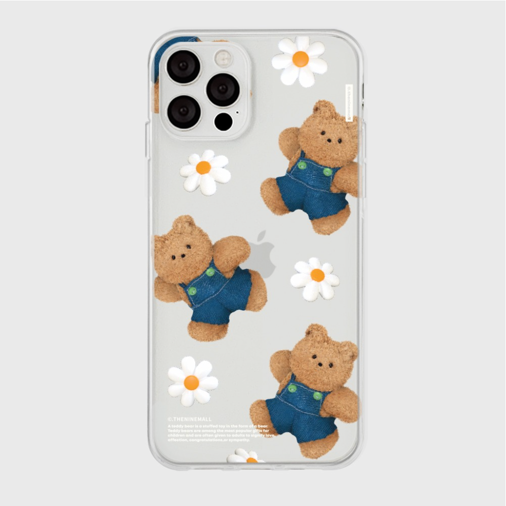 Pattern Daisy Gummy Phone Case (Clear 透明殼)